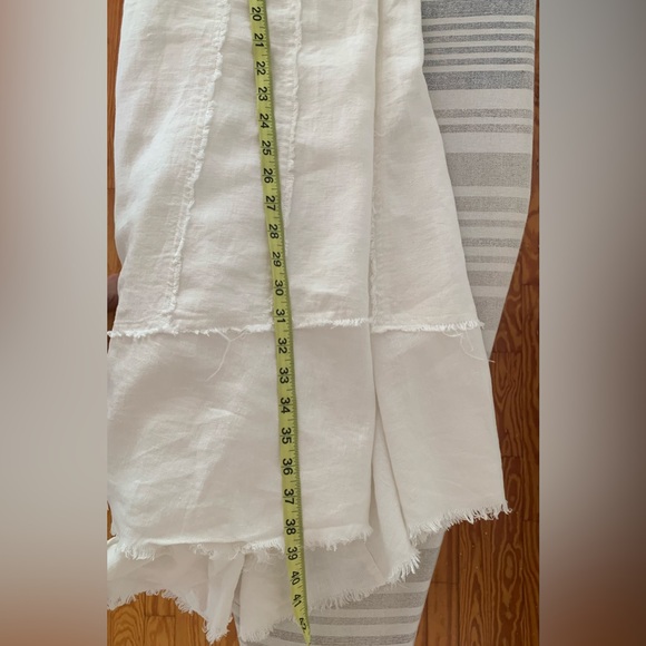 Isabel de Pedro linen maxi fish tail skirt white size 6 - Picture 5 of 8